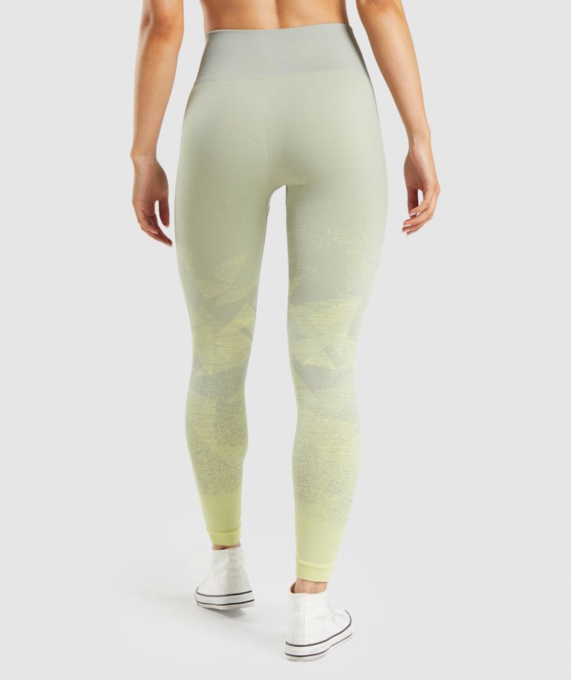 Legginsy Gymshark Adapt Ombre Seamless Damskie Mięta | PL 279OLE